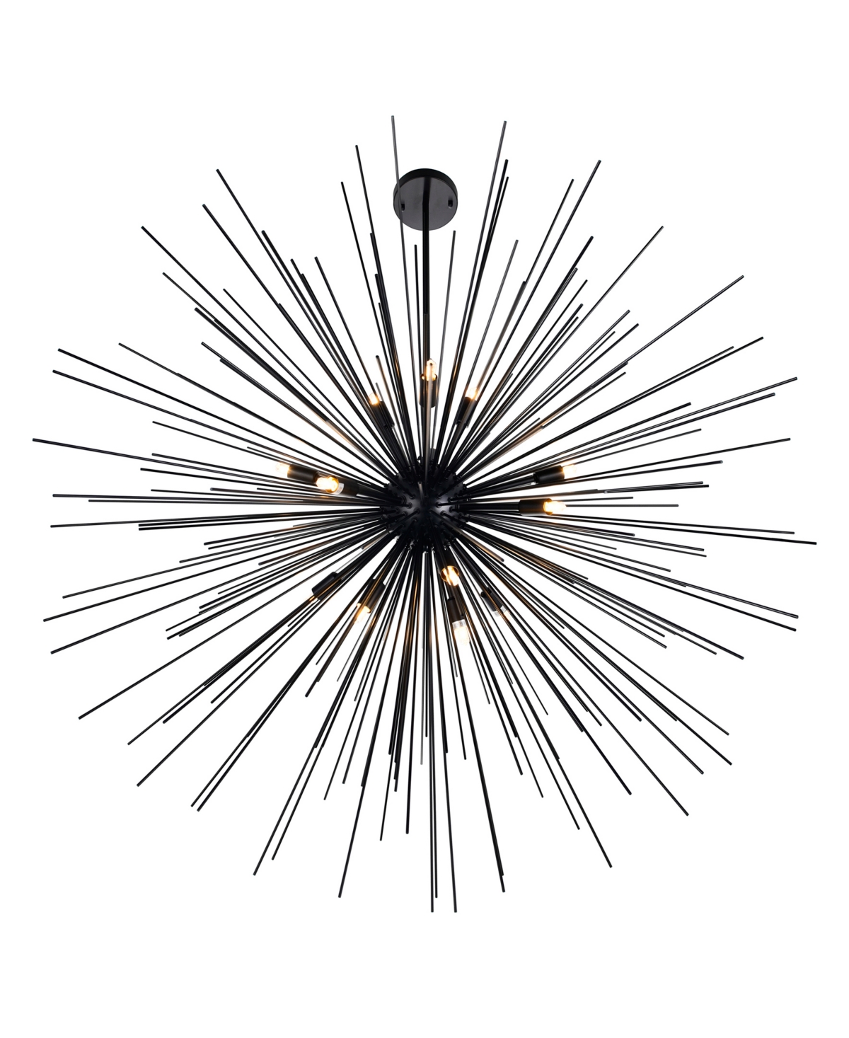 Shop Cwi Lighting 40" Metal Savannah 14 Light Chandelier In Black