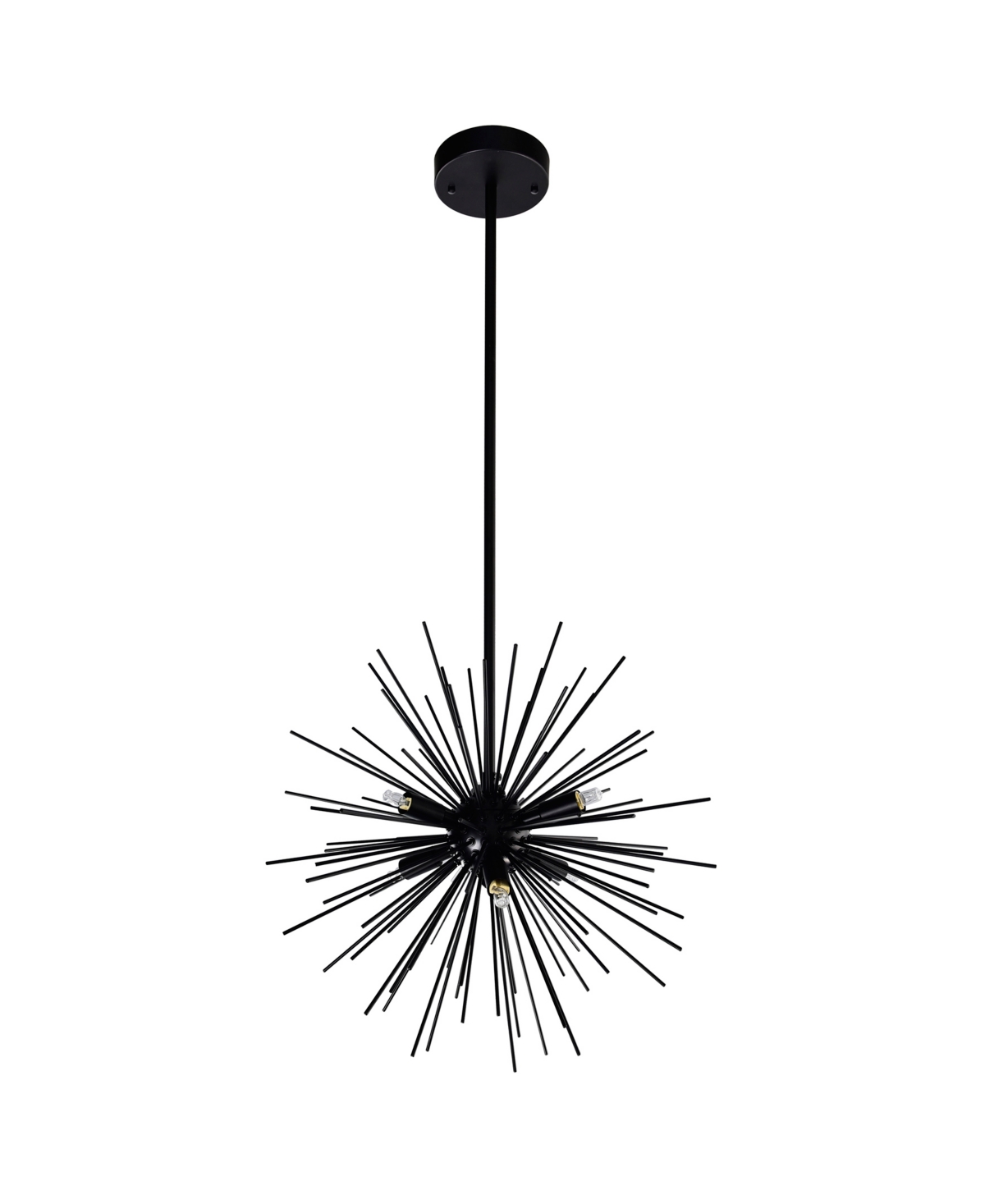 Shop Cwi Lighting 16" Metal Savannah 6 Light Chandelier In Black