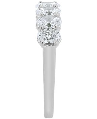 Diamond Oval Seven Stone Band (1-1/2 ct. t.w.) in 14k Gold