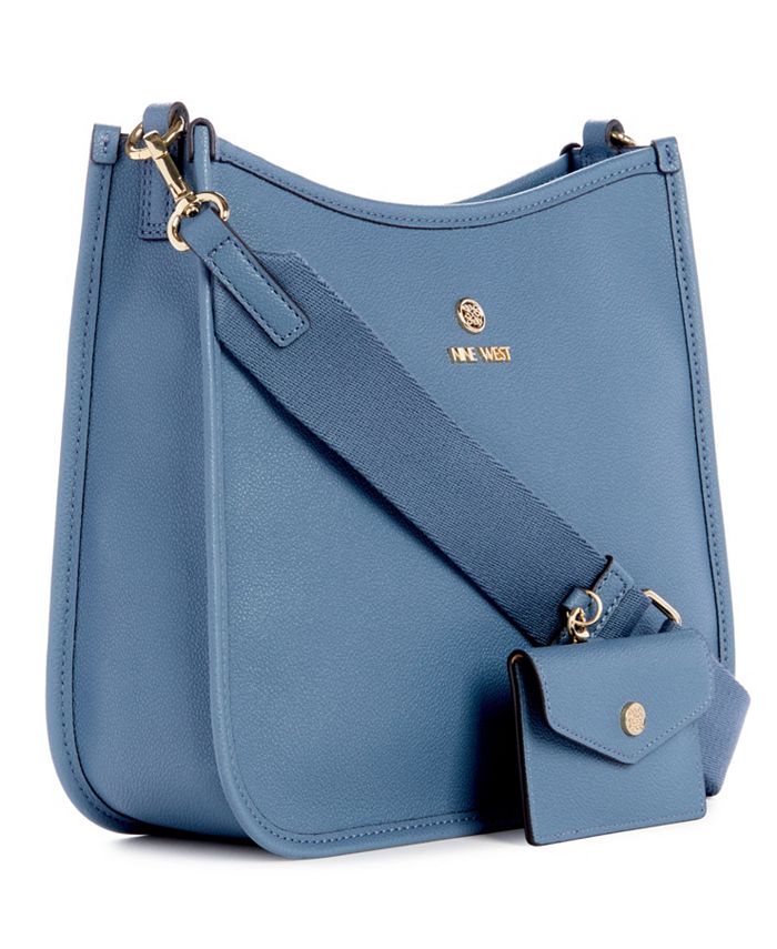 Nine West Women's Brice Crossbody Bag - Large Tote Purse With Adjustable Strap, Beige Bluestone
