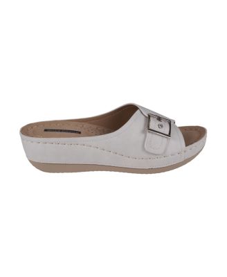 Women's Justina Buckle Comfort Wedge Sandals