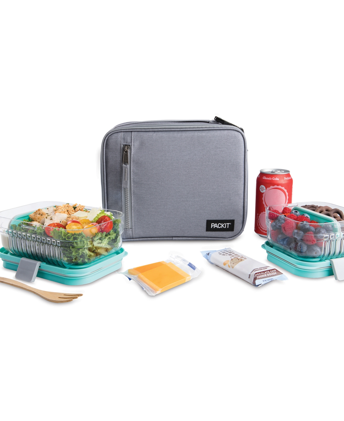 Pack It Freezable Classic Lunch Box In Gray Fog