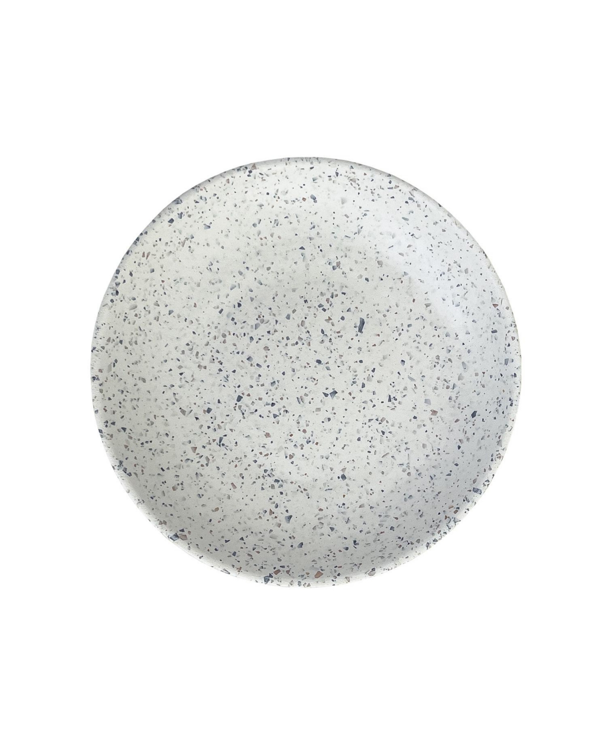 Q Squared Terrazzo Dinner Plates, Set Of 4 In White,black