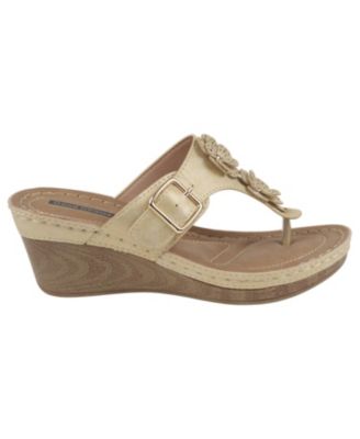 Women's Narbonne Flower Wedge Sandals
