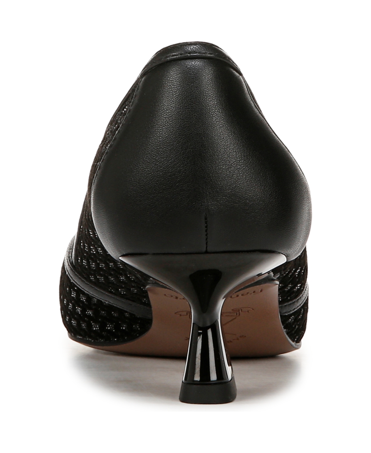 Franco Sarto Women's Darcy Pointed Toe Kitten Heel Pumps In Black Multi Fabric,faux Leather