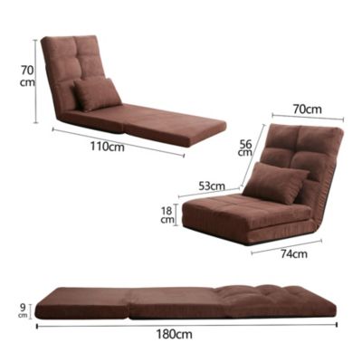 3-in-1 Sofa Bed with Adjustable Backrest