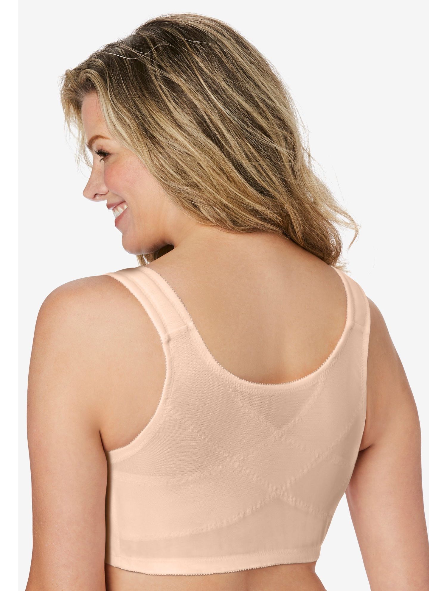 Women's Front-Close Cotton Wireless Posture Bra
