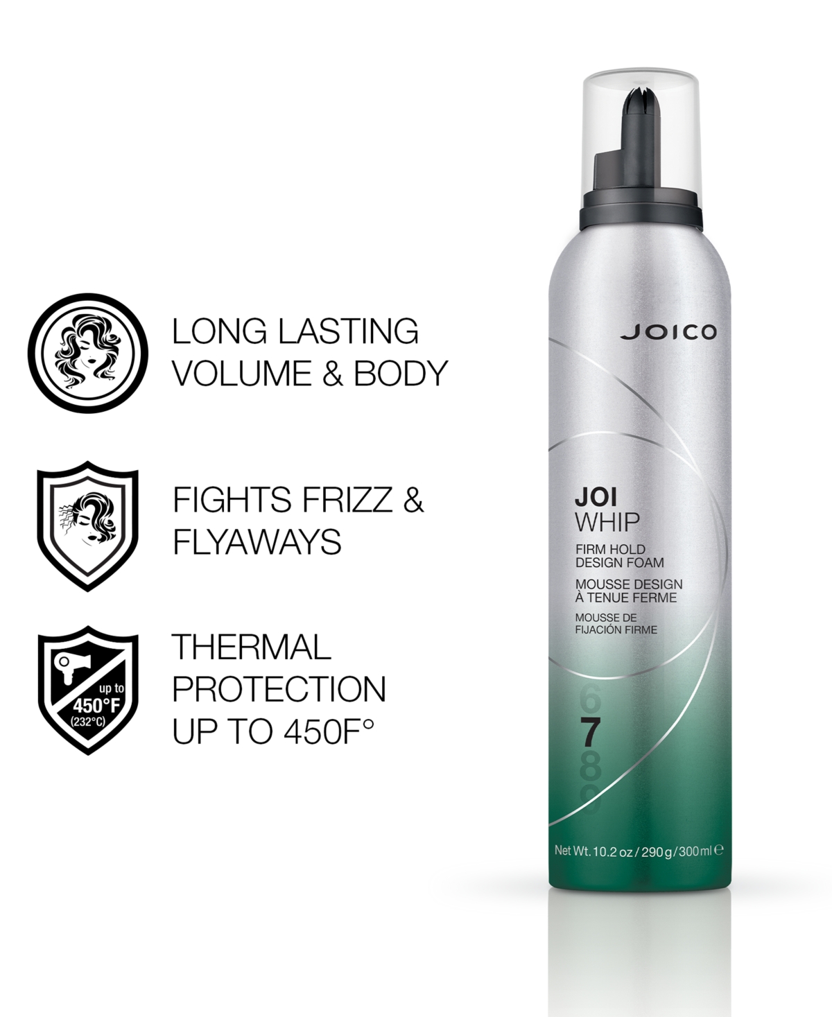 JOICO JOIWHIP FIRM HOLD DESIGN FOAM, 10.2 OZ. 