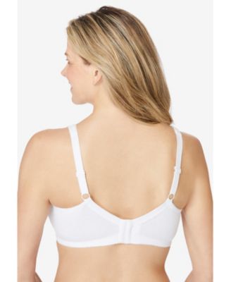 Women's Cotton Back-Close Wireless Bra