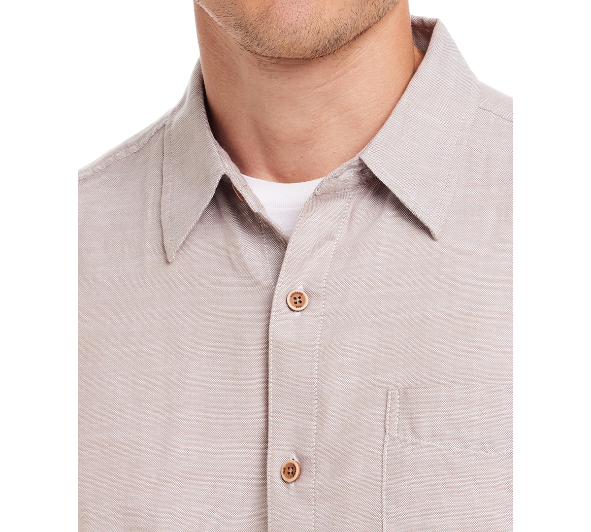 Weatherproof Vintage Men's Solid Long Sleeve Button-Front Oxford Shirt