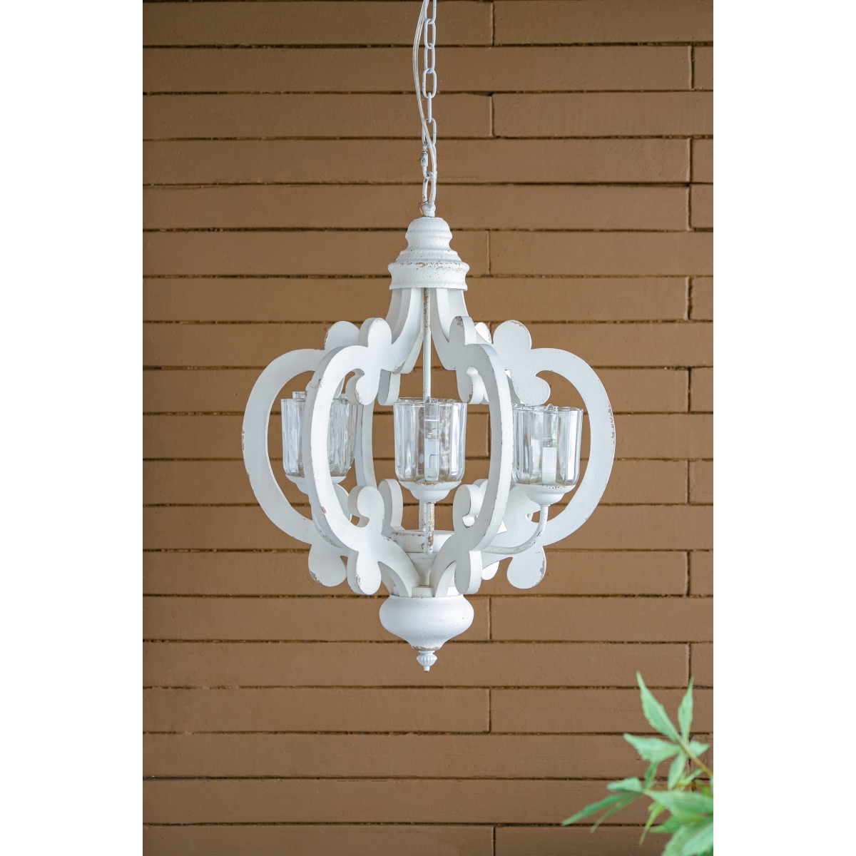 Streamdale Furniture 6-Light Farmhouse Wood Chandelier - Bulb Not Included