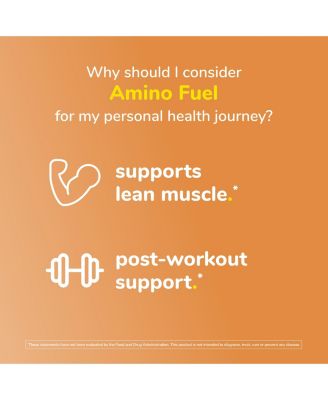 Amino Fuel Liquid Orange Rush - Caffeine Free Pre Workout & Post Workout Amino Energy Drink with BCAA & Collagen Peptides - Post Workout Recovery Drink, 16 fl oz