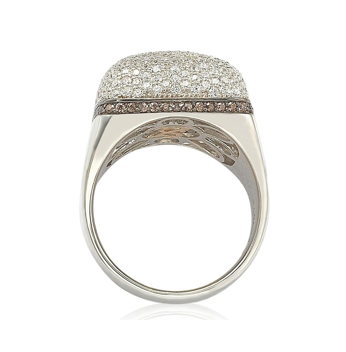 Suzy Levian New York Suzy Levian SterlingCubic Zirconia Pave Dome Ring - Silver