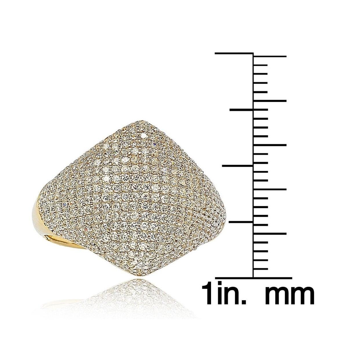 Suzy Levian New York Suzy Levian Sterling Silver Cubic Zirconia Modern Pave Ring