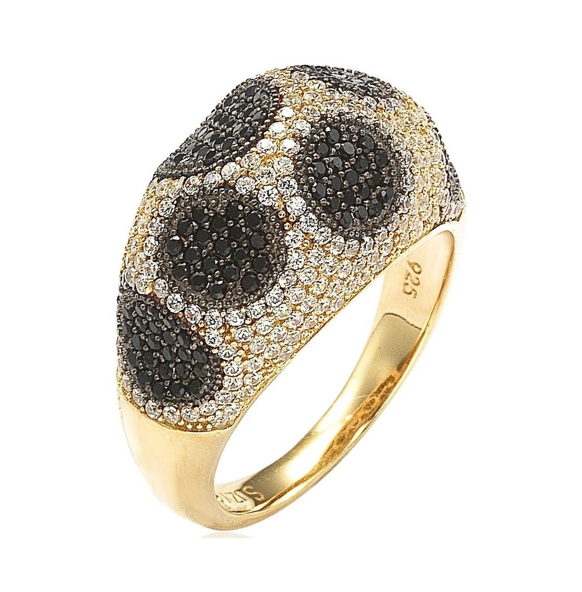 Suzy Levian New York Suzy Levian Sterling Silver Cubic Zirconia Spotted Ring