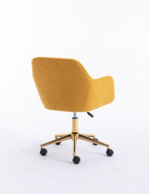 Modern Adjustable Office Chair with Teddy Fabric