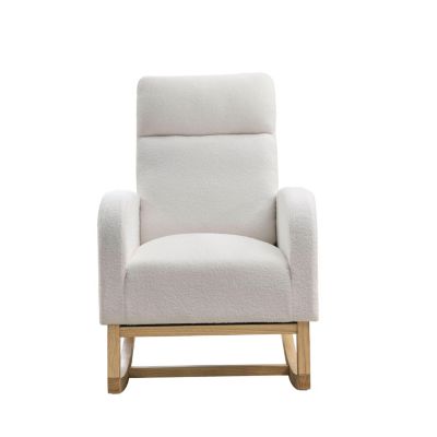 Modern Accent Rocking Chair with Pockets