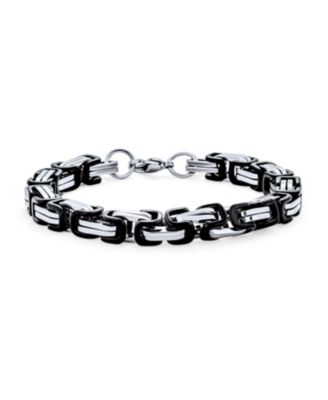 Mechanic Byzantine Punk Rocker Jewelry Set Urban Biker Necklace & Bracelet