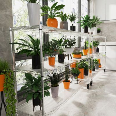 Heavy Duty NSF Metal Garage Storage Shelves, 6-Tier, 6000lbs