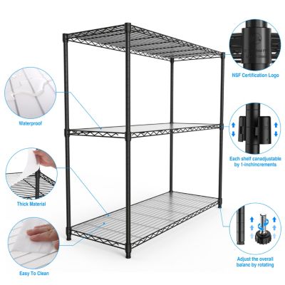 Heavy Duty Adjustable Wire Shelving - 1050 LBS Capacity