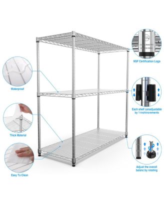 Heavy Duty Height Adjustable Wire Shelving