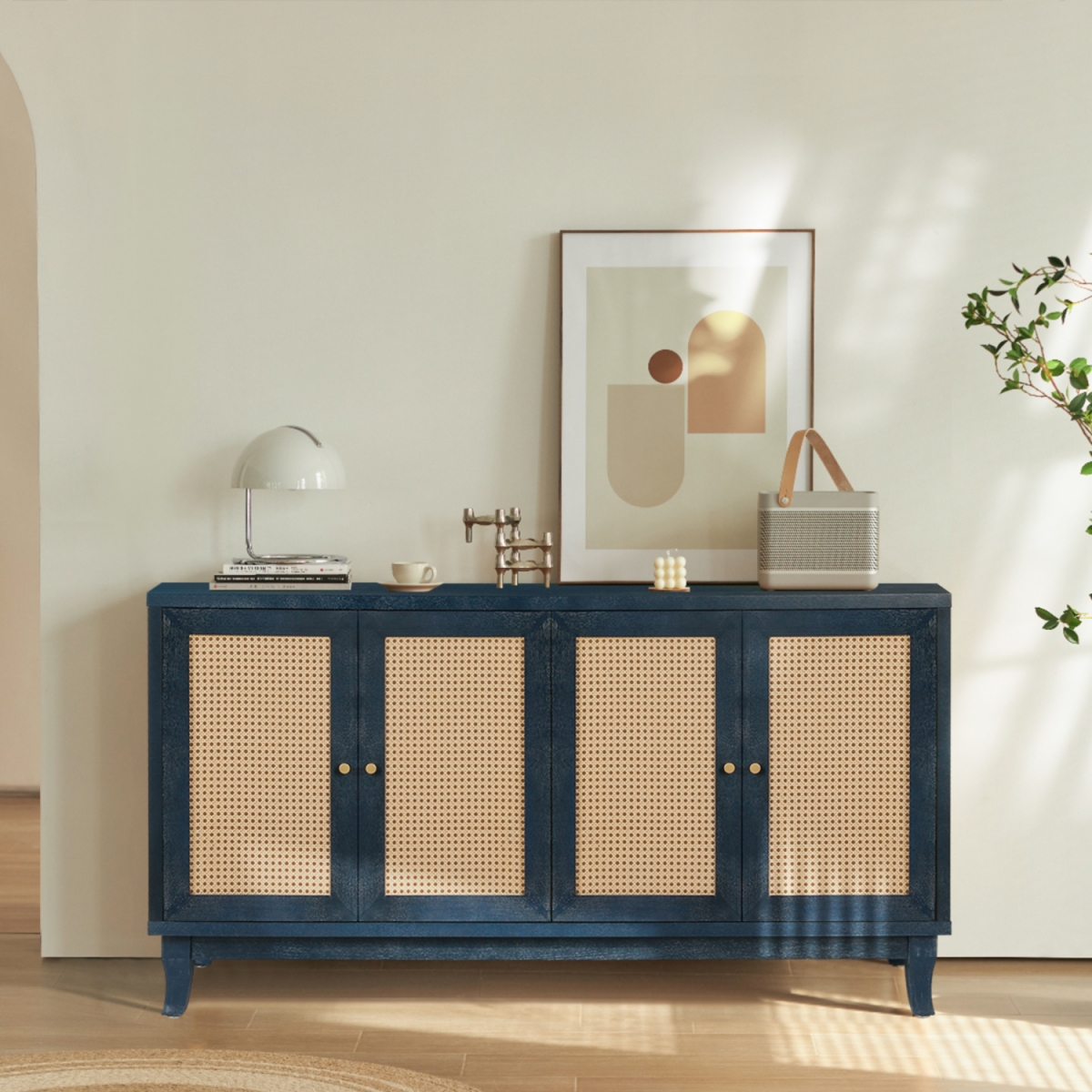 Streamdale Furniture Handcrafted Rattan Storage Cabinets - Modern and Stylish
