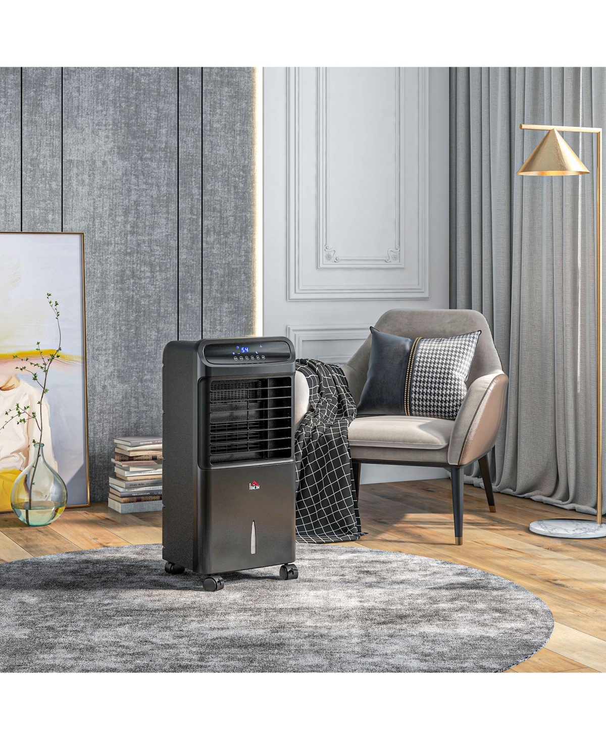 Homcom 3-In-1 Mobile Evaporative Air Cooler with Remote Oscillating