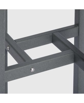 Outdoor Patio Counter Height Bar Stools Bistro Bar Table 4-Piece Set