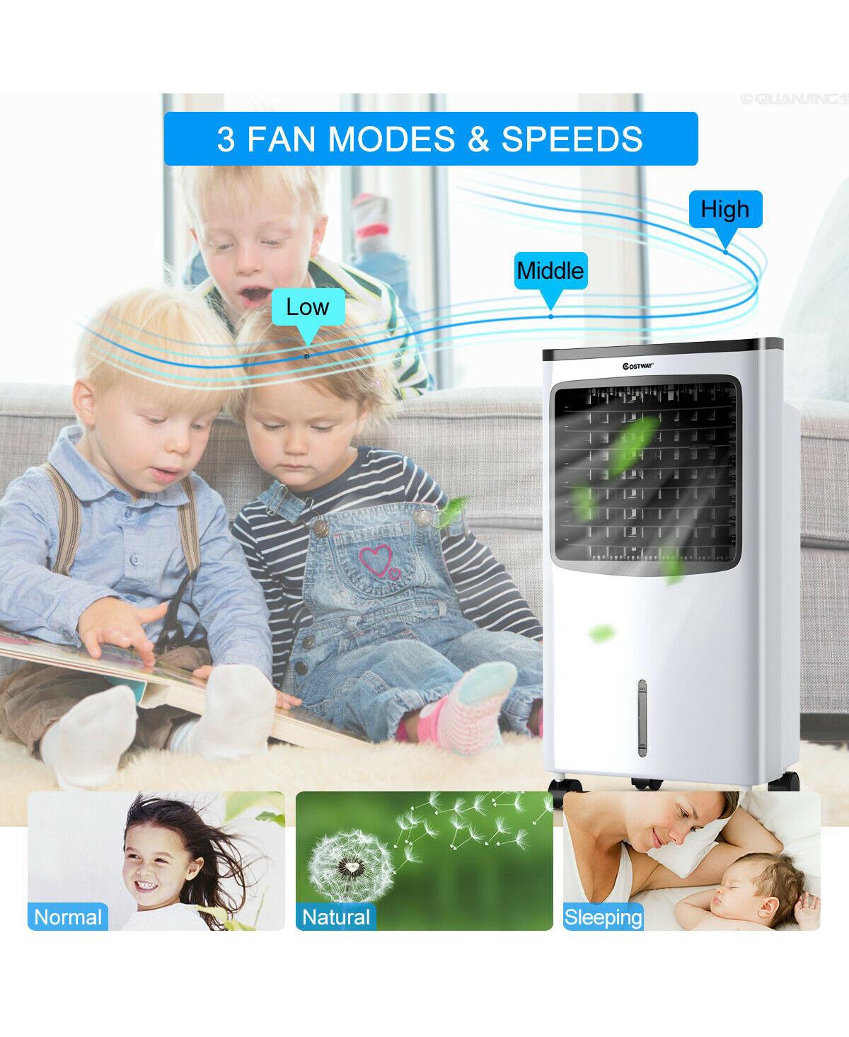 Costway Portable Cooler Fan Filter Humidify Anion