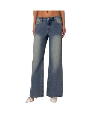 Women's Magda Low Rise Acid Wash Jeans