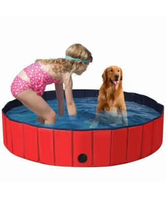 55" PVC Outdoor Foldable Pet and Kids Swimming Pool