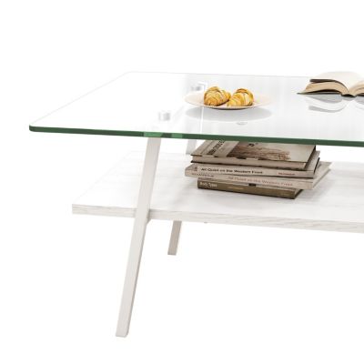 Metal and Glass Coffee Table