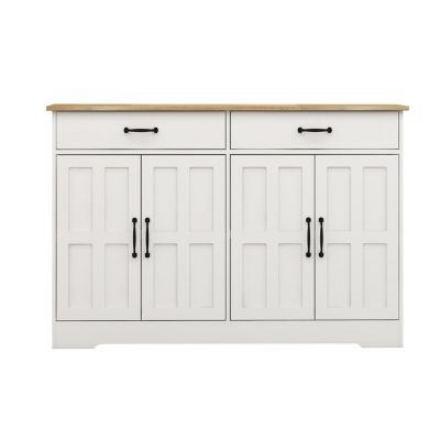 Farmhouse Buffet Cabinet with Drawers and Doors