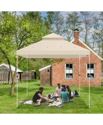 10x10 Ft 2-Tier Canopy Top Replacement for Petpvilit Gazebo Outdoor Patio Cover