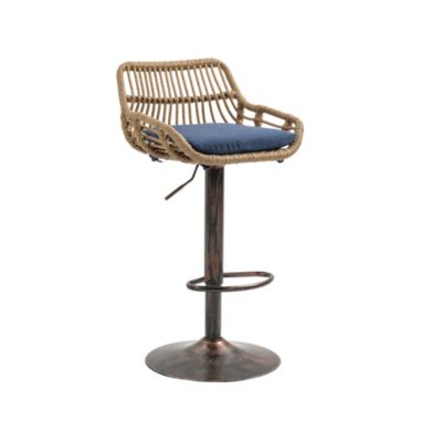 Streamdale Adjustable Bar Stools Set with Footrest