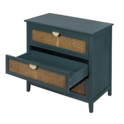 Natural Rattan 3-Drawer Cabinet