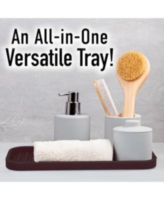 Silicone Sponge Holder for Kitchen Sink - Flexible Multipurpose Soap Tray