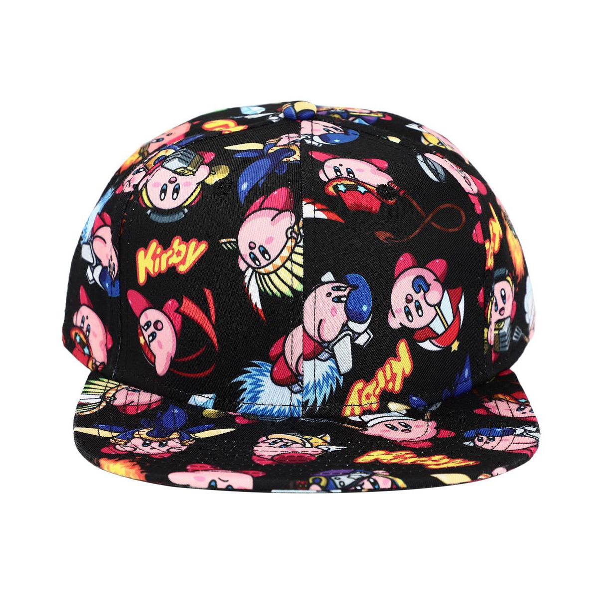 Men's Sublimated all Over print Flat Bill Snapback Hat - Multicolored