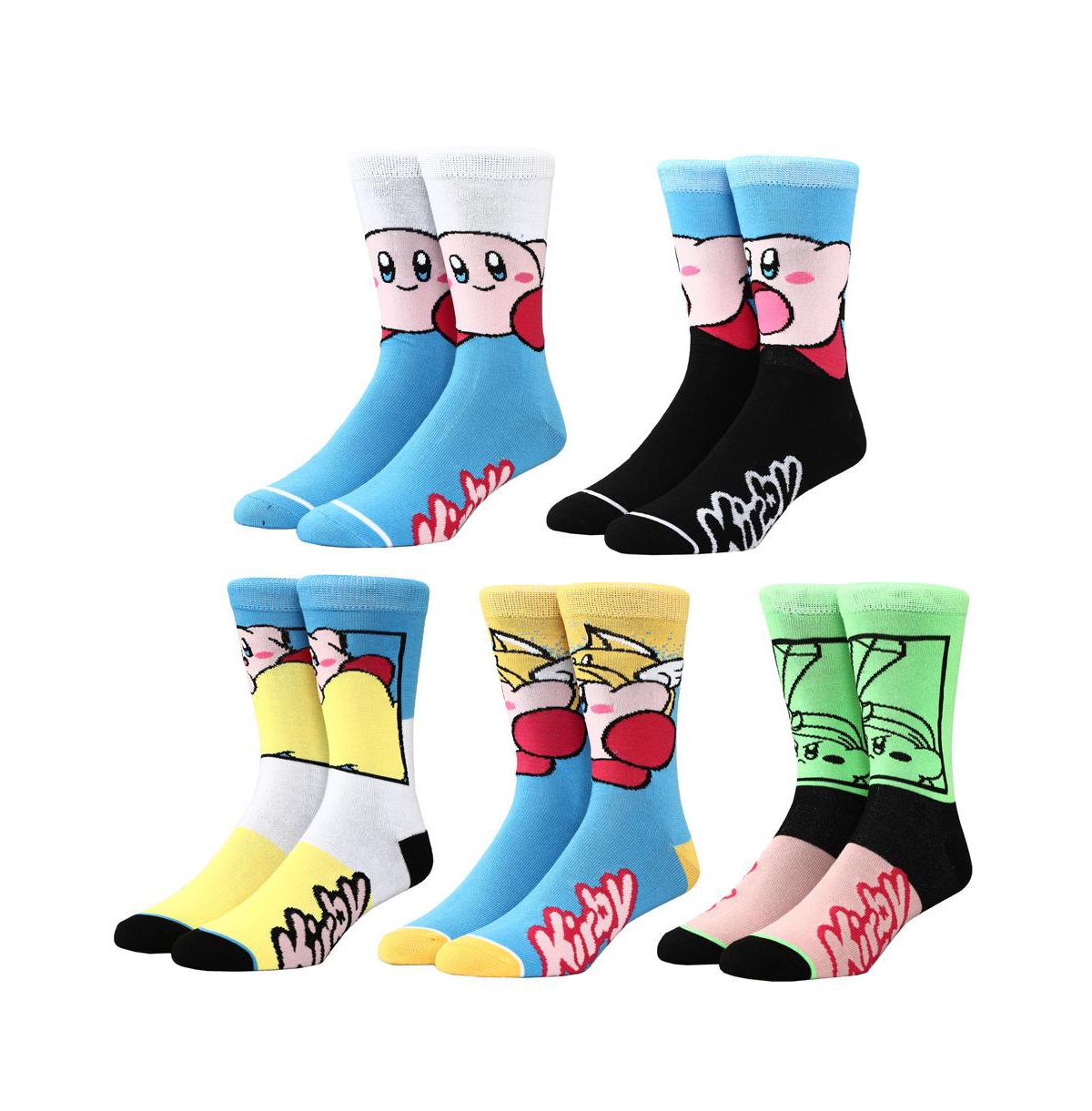 Men's Casual Crew Socks Set for Men 5-Pair Pack - Multicolored