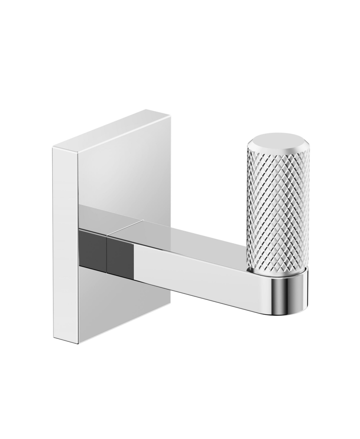 Wall Mounted Single Robe Hook in Chrome - Silver