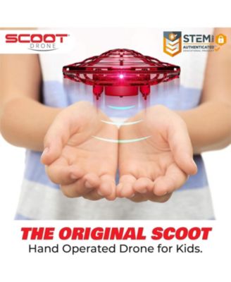 Scoot Hand Operated Drone for Kids or Adults - Red
