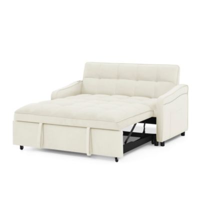 Streamdale Loveseat Sofa Bed with Pull-out, Adjustable Back, USB Charging