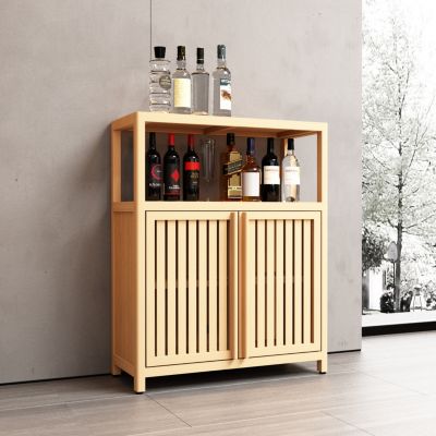 Bamboo Storage Cabinet for Bathroom and Living Room