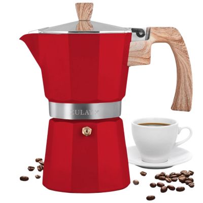 Stovetop Moka Pot 6 Cup Espresso Maker, Portable Coffee Percolator