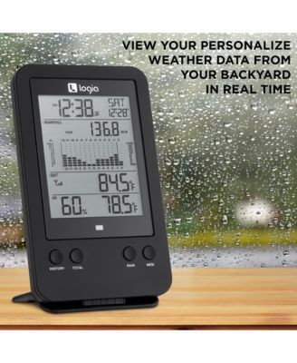 3-in-1 Rain Gauge Weather Station with Temperature & More