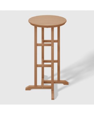 Outdoor Patio Bar Height Table and Bar Stool 4-Piece Dining Set