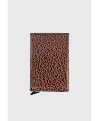 Men's Genuine Leather Venous Pattern Card Holder