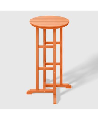 Outdoor Patio Bar Height Table and Bar Stool 4-Piece Dining Set