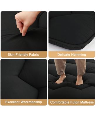 Futon Mattress Queen Size, Floor Mattress Pad Portable Dorm Sleeping Pad, 60"x 80"