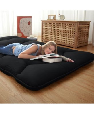 Futon Mattress Queen Size, Floor Mattress Pad Portable Dorm Sleeping Pad, 60"x 80"